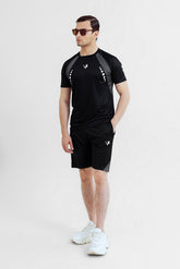 FLEX FIT SHORT BLACK TRACKSUIT - VENARI