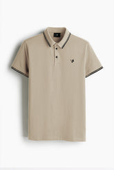 Classic Comfort Tipping Collar Polo Shirt - VENARI