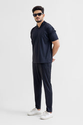 Luxury Touch - Pique Textured Black Twinset
