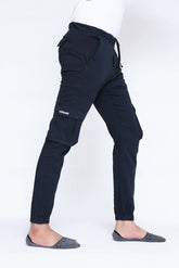 PEACOCK GREEN CARGO TROUSER - VENARI