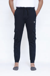 PEACOCK GREEN CARGO TROUSER - VENARI