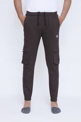 JET BROWN CARGO TROUSER - VENARI