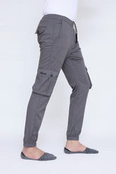 GREY CARGO TROUSER - VENARI