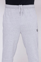UNISEX GREY TROUSER IN COTTON FLEECE - VENARI
