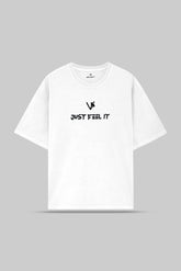 OVERSIZED FEEL X WHITE T-SHIRT FOR MEN & WOMEN