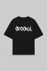 OVERSIZED SPOOKY BLACK T-SHIRT FOR MEN & WOMEN