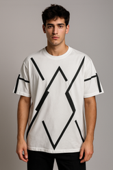 OVERSIZED Thunder white T-SHIRT FOR MEN & WOMEN