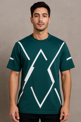OVERSIZED Thunder BOTTLE GREEN T-SHIRT FOR MEN & WOMEN