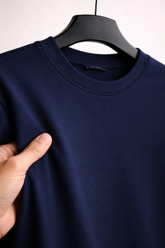 UltraSoft Texture Nylon T-Shirt - Navy