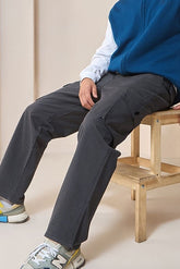 Grey Six Pocket Cargo Pant - VENARI