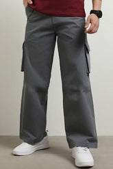 Grey Six Pocket Cargo Pant - VENARI
