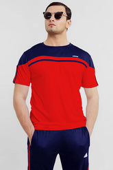 ADI SINGLE LINE RED TRACKSUIT - VENARI