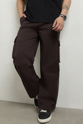 Brown Six Pocket Cargo Pant - VENARI