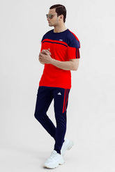 ADI SINGLE LINE RED TRACKSUIT - VENARI