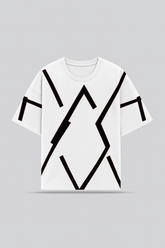 OVERSIZED Thunder white T-SHIRT FOR MEN & WOMEN