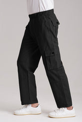 Black Six Pocket Cargo Pant - VENARI