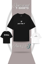Pack Of 3 Oversized T-Shirt - (SB - FB - FW)