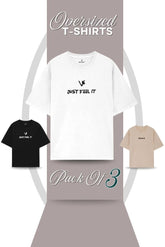 Pack Of 3 Oversized T-Shirt - (FW - FB - BB)
