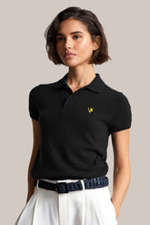 MOON HOWLERS BLACK POLO FOR WOMEN