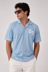 Monaco Relaxed Fit Set - Sky/White