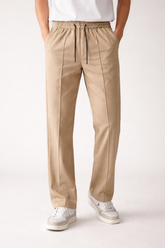 Front Line Loose Bottom Trouser - Beige