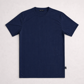 UltraSoft Texture Nylon T-Shirt - Navy
