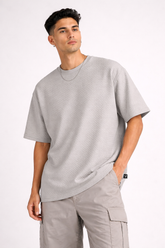 Texture Max Oversized tee - Grey