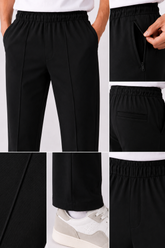 Front Line Loose Bottom Trouser - Black