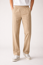 Front Line Loose Bottom Trouser - Beige