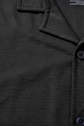 Black Cuban Collar Shirt - VENARI