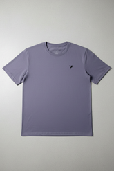 Imported Lycra T Shirt In Grey