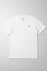 Imported Lycra T Shirt In White