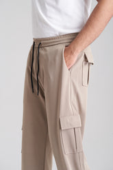 Skin Imported Loose Bottom Cargo Trouser - VENARI