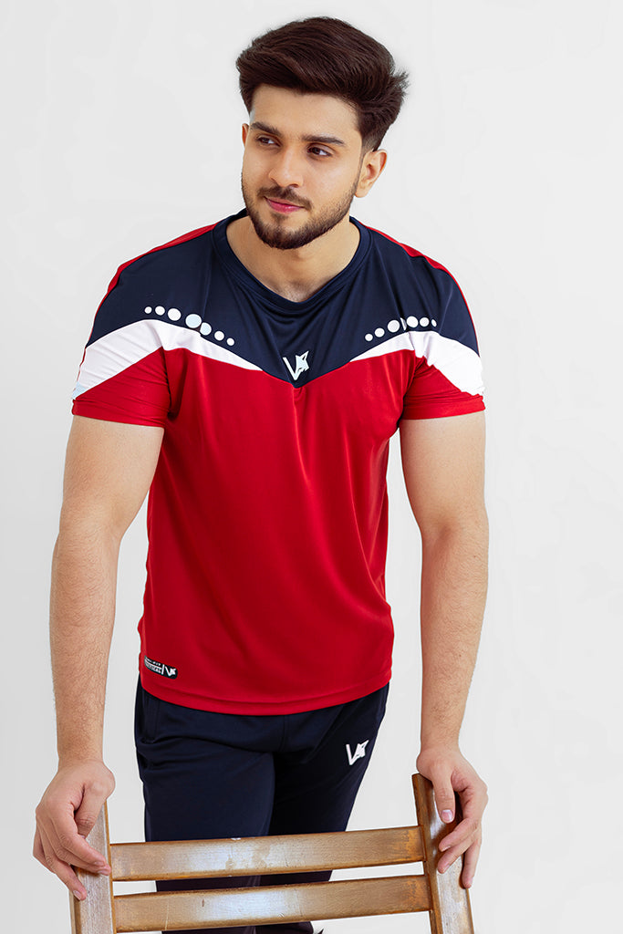 Stylish Red, White, and Blue Track suit